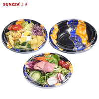 Récipient alimentaire jetable en PP pour Ramen Bento salade ronde soupe chaude modèle japonais Sunzza