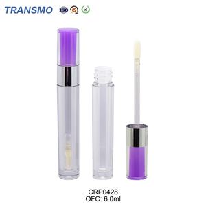 Vente en gros de tubes d'emballage vides ronds blancs mignons pour baume à lèvres, contenants transparents en plastique pour gloss et blush - Product Image 6