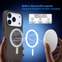 Teléfono magnético de cuero auténtico Nano de lujo personalizado con botón de cámara Ai para iPhone 17 16 15 14 13 12 11 Pro Max Air