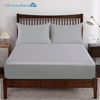 Drap-housse en coton égyptien Drap-housse en coton blanc Draps de lit Queen Size Coton ajusté