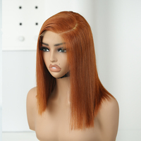 Perruque Bob en Cheveux Humains avec Fermeture en Dentelle 5x5, Qualité Salon, Prête à Porter, Pré-épilée, Coupe Droite, Vente en Gros