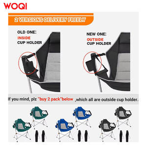 Silla Plegable para Exteriores Woqi, Marco de Aluminio, Tela Oxford Roja, Silla Portátil para Camping, Playa y Jardín con Almohada, Diseño Compacto - Product Image 4