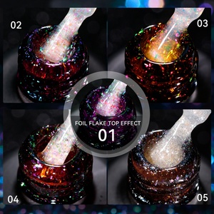 JTING - Esmalte de Gel con Brillo y Destellos de 5 Colores, Alta Pigmentación, para Uñas, Marca Privada OEM - Product Image 4