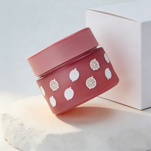 Pot cosmétique transparent mat personnalisé avec logo, luxe, 30, 50, 80 ml, pot en verre pour crème de soin de la peau avec couvercle en plastique - Product Image 5