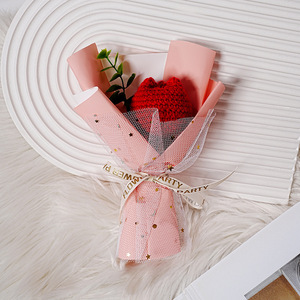 Mini ramo <span class=keywords><strong>de</strong></span> <span class=keywords><strong>ganchillo</strong></span> ramo <span class=keywords><strong>de</strong></span> tulipán <span class=keywords><strong>de</strong></span> punto flores hechas a mano regalo del Día <span class=keywords><strong>de</strong></span> San Valentín decoración del hogar regalo del Día <span class=keywords><strong>de</strong></span> la madre - Product Image 3