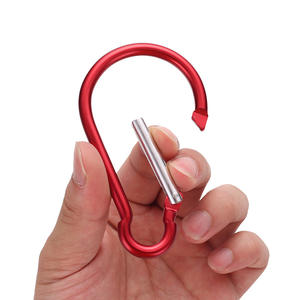 JH-DSK-DP-1 คาราบิเนอร์อะลูมิเนียมรูปทรงน้ำเต้า ตะขอเกี่ยวสำหรับเดินป่ากลางแจ้ง ตะขอเกี่ยวกระเป๋ารถเข็นเด็กอเนกประสงค์ ใช้ได้ทั่วไป - Product Image 3