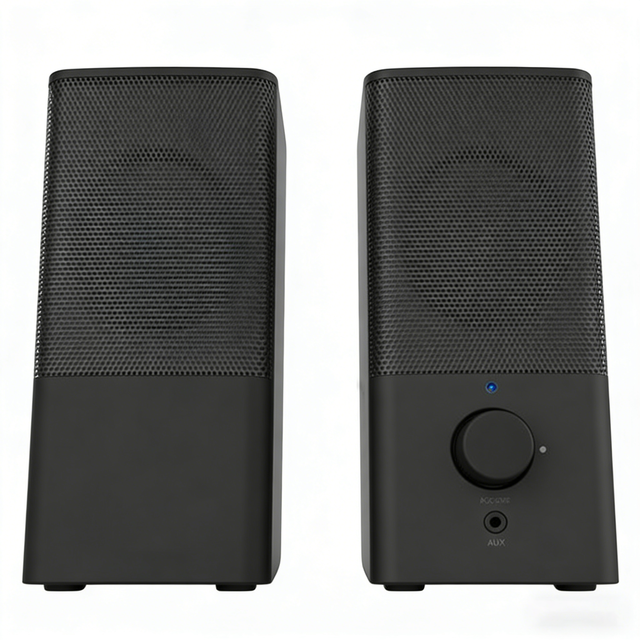JSP003 USB 2.0 2.0 Channel Speaker with Volume Control 3.5mm Line-In USB Power for Home Theatre & Computer Use Speaker for Pc