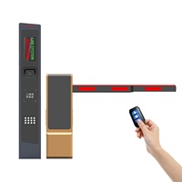 Barrière de station de bus avec distributeur de billets et lecteur de code QR pour le contrôle d'accès aux transports publics