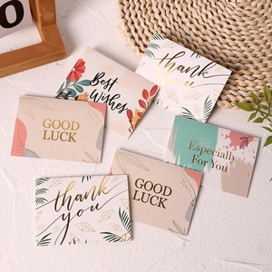 Tarjeta de agradecimiento impresa YUANG, mensaje de bendición festiva, tarjeta pequeña para después de la venta, tarjeta de felicitación de feliz cumpleaños y tarjeta de bendición en varios idiomas - Product Image 4