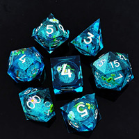 Quicksand Lace DND Dice Suit pour COC TRPG CSULU Jeux de société en résine Polyhedron Dungeons & Dragons Running Group