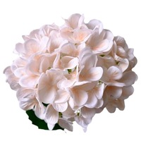 Hydrangea artificielle Bella à tige unique, style sucette, fleurs en soie vertes, style bois, pour allées de mariage, vente en gros