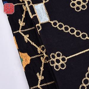 2023 nuevo diseño personalizado Nylon rayón <span class=keywords><strong>Crespo</strong></span> tela bordada para prendas de mujer - Product Image 4