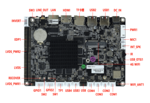 Fanless Android Motherboard Rockchip RK3288 Cortex-A17 Quad-core 1.8GHz 8G-64G Optional 2*TTL2*<b>RS232</b> Smart - Product Image 3