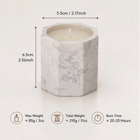 Bougie parfumée de luxe en cire de soja avec une durée de combustion longue et un parfum haut de gamme pour la décoration de la maison et les cadeaux