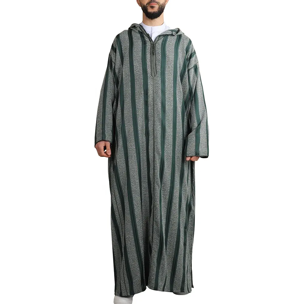 Caftan marocain pour hommes Djellaba Caftan avec capuche