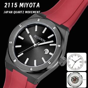 Reloj Deportivo de Lujo con Cronógrafo de Cuarzo para Hombre, Correa de Silicona Impermeable, Marca OEM, Diámetro de Esfera de 47 mm, Correa de 22 mm, Diseño Moderno - Product Image 5