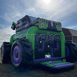 Structure gonflable géante Monster Truck <span class=keywords><strong>Gravedigger</strong></span> pour événements et activités intérieures, idéale pour la location de fêtes - Product Image 2