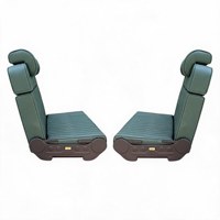 Siège banquette réversible OEM 2 places orientable vers l'avant et vers l'arrière pour conversion de fourgon Mercedes Sprinter Ford Transit