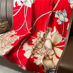 Sciarpa Lunga Stampata Primavera-Estate 2026, 90*180cm, in Seta con Motivo Personalizzato, <span class=keywords><strong>Foulard</strong></span> di Design alla Moda per Donne - Product Image 4