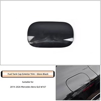 Couvercle de porte-bouchon de réservoir de carburant pour Mercedes Benz Classe GLE W167 2019-2026 OE 1677570000 Noir apprêté