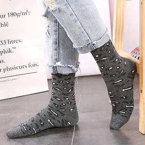 5 जोड़े सार ज़ेबरा पशु रंगीन मजेदार गर्म आकस्मिक Jacquard मोजे तेंदुए प्रिंट मोजे - Product Image 6