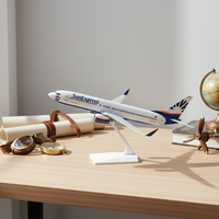 Modèle d'avion en plastique SunExpress 1/100 B737-800 à motif personnalisable, fonction de simulation, option cadeau d'affaires, 39,5 cm, soie
