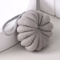 Éponge de Douche Exfoliante en Maille Citrouille, Boules de Bain, Pompon de Douche, Luffa, Éponge Corporelle, Luffa, Serviette Domestique