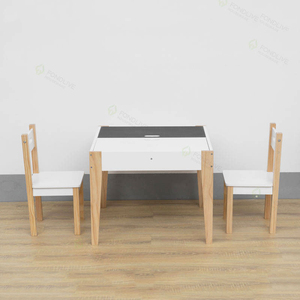 Ensemble <span class=keywords><strong>table</strong></span> et chaise interactif en bois durable pour enfants, idéal pour l'apprentissage, la <span class=keywords><strong>lecture</strong></span>, la chambre et le salon - Product Image 3