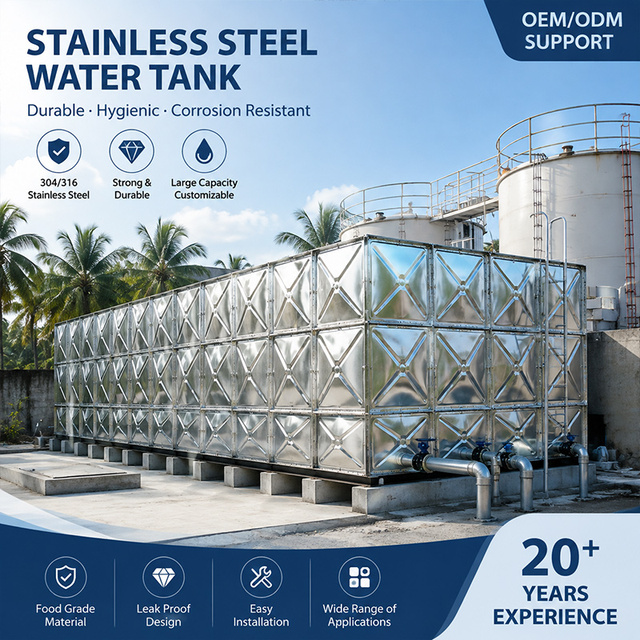 Underground HDG Bolted Steel Water Tank Galvanized Panel Sectional 100 500m3 for Rainwater Harvesting Fire Reserve