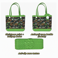 Panier-cadeau de Noël et d'Halloween, sac à main imperméable, grande capacité, sacs fourre-tout en EVA, personnalisation de votre logo