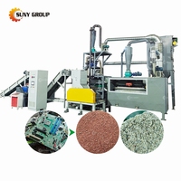 Machine de recyclage de composants électroniques usagés, machine industrielle de recyclage de déchets électroniques, machine de recyclage de cartes de circuits imprimés