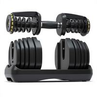 Haltères réglables intelligents à poids variable pour l'entraînement des biceps, équipement de musculation et de fitness, échange rapide automatique des plaques en acier