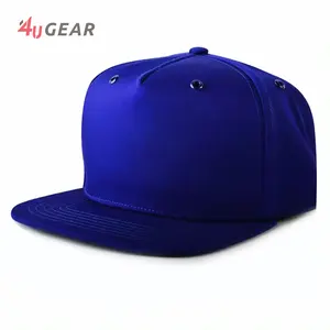 Chapéu snapback com logotipo personalizado de alta qualidade, chapéu de hip hop de marca com 6 painéis em branco e design liso