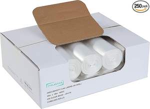 Revestimientos industriales de PE desechables de alta resistencia de 45 galones Bolsas de basura transparentes Impresión offset para reciclar Contratistas de exhibición - Product Image 6