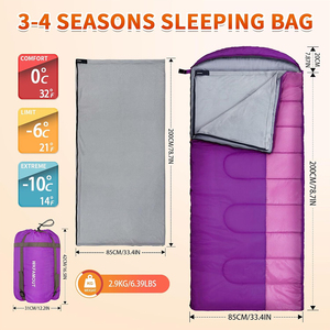 Nouvelle mode Rectangle Camping <span class=keywords><strong>sac</strong></span> <span class=keywords><strong>de</strong></span> <span class=keywords><strong>couchage</strong></span> doublure Extra épais et <span class=keywords><strong>grand</strong></span> temps <span class=keywords><strong>froid</strong></span> épissage thermique <span class=keywords><strong>sac</strong></span> <span class=keywords><strong>de</strong></span> <span class=keywords><strong>couchage</strong></span> pour l'extérieur - Product Image 2