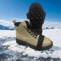 Couvre-chaussures à crampons en caoutchouc antidérapants YTD pour la glace et la boue, avec picots métalliques pour l'escalade