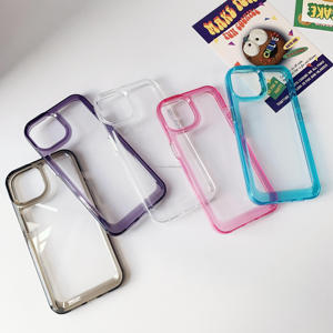 <span class=keywords><strong>Cover</strong></span> Ibrida Trasparente di Alta Qualità in PC TPU con Bordo Colorato, Custodia UV per Telefono <span class=keywords><strong>Samsung</strong></span> <span class=keywords><strong>S22</strong></span> <span class=keywords><strong>Ultra</strong></span> - Product Image 2