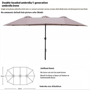 Grande ombrello da esterno ombrellone con ombrellone da esterno a tre teste con ombrellone romano rettangolare cortile centro Patio ombrelloni con Logo - Product Image 6