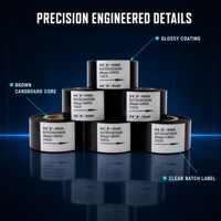 Pita Kode Panas SCF-900 Berkualitas Tinggi 30mm*100m Pita Tinta Hot Stamping untuk Mesin Kode Tanggal
