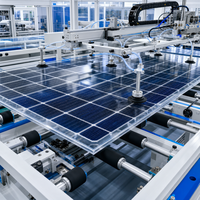 Ligne de production automatique d'assemblage de modules solaires avec paramètres programmables et contrôle à réponse rapide