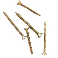 Vis à bois CSK à tête fraisée plate en zinc jaune Vis à aggloméré Torx