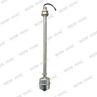 WOW LLS-VS200 Capteur de niveau à flotteur en acier inoxydable de 200mm de long Interrupteur de niveau d'eau