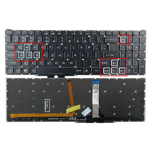 Teclado Retroiluminado con Distribución Estadounidense para <span class=keywords><strong>Acer</strong></span> <span class=keywords><strong>Nitro</strong></span> <span class=keywords><strong>5</strong></span> <span class=keywords><strong>AN515</strong></span>-45/46/56/<span class=keywords><strong>57</strong></span>/58 PH315-54 PH515-54 PHN16-71-51 PH315-52 PH315-53 N20C1 - Product Image 4