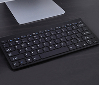 Mini clavier sans fil 2.4G rechargeable à 78 touches pour ordinateur portable Clavier silencieux portable pour PC