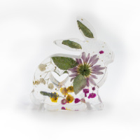 DIY handgemaakte levensechte handgeschilderde harsvorm dierenvorm fruit specimen met gedroogde bloemen hars souvenir cadeau huisdecoratie