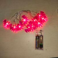 Guirlandes lumineuses LED en forme de chauve-souris violettes à piles pour Halloween, lumières féériques effrayantes pour les fêtes, la décoration de la maison et des fenêtres