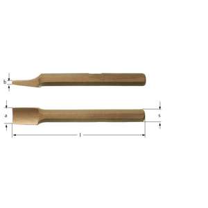 AMPCO - MM0027A Herramienta de calafateo, Aluminio Bronce-EAN 7630027461800 CINCELES ANTICHISPOS, CINCELES NEUMÁTICOS Y CUÑAS - Product Image 1