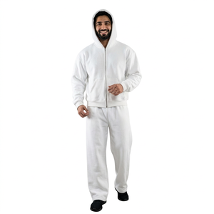 Conjunto Deportivo Unisex Personalizado 2026, Forrado de Felpa, Mezcla de Spandex/Poliéster, Resistente al Viento, Ropa Deportiva Urbana, Sudadera con Capucha y Pantalones Jogger - Product Image 1