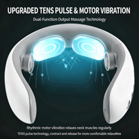 Appareil de massage cervical électronique intelligent TENS à impulsions électriques avec télécommande, batterie au lithium, masseur de cou