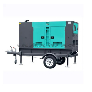 Sử dụng rộng rãi 100kva Trailer Máy phát điện <span class=keywords><strong>diesel</strong></span> im lặng Cummings Máy phát điện <span class=keywords><strong>diesel</strong></span> với bánh xe - Product Image 2